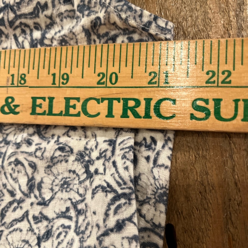 Faherty Hemp Blend Dress “Cream Imma Flora” Print Large - Picture 5 of 7